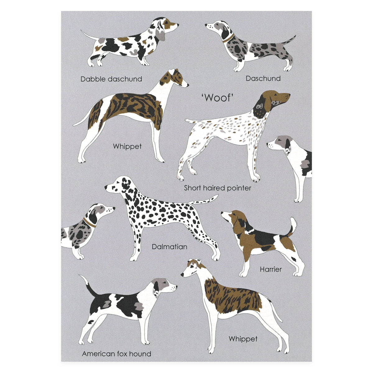 Elvira van Vredenburgh Woof Greeting Card 