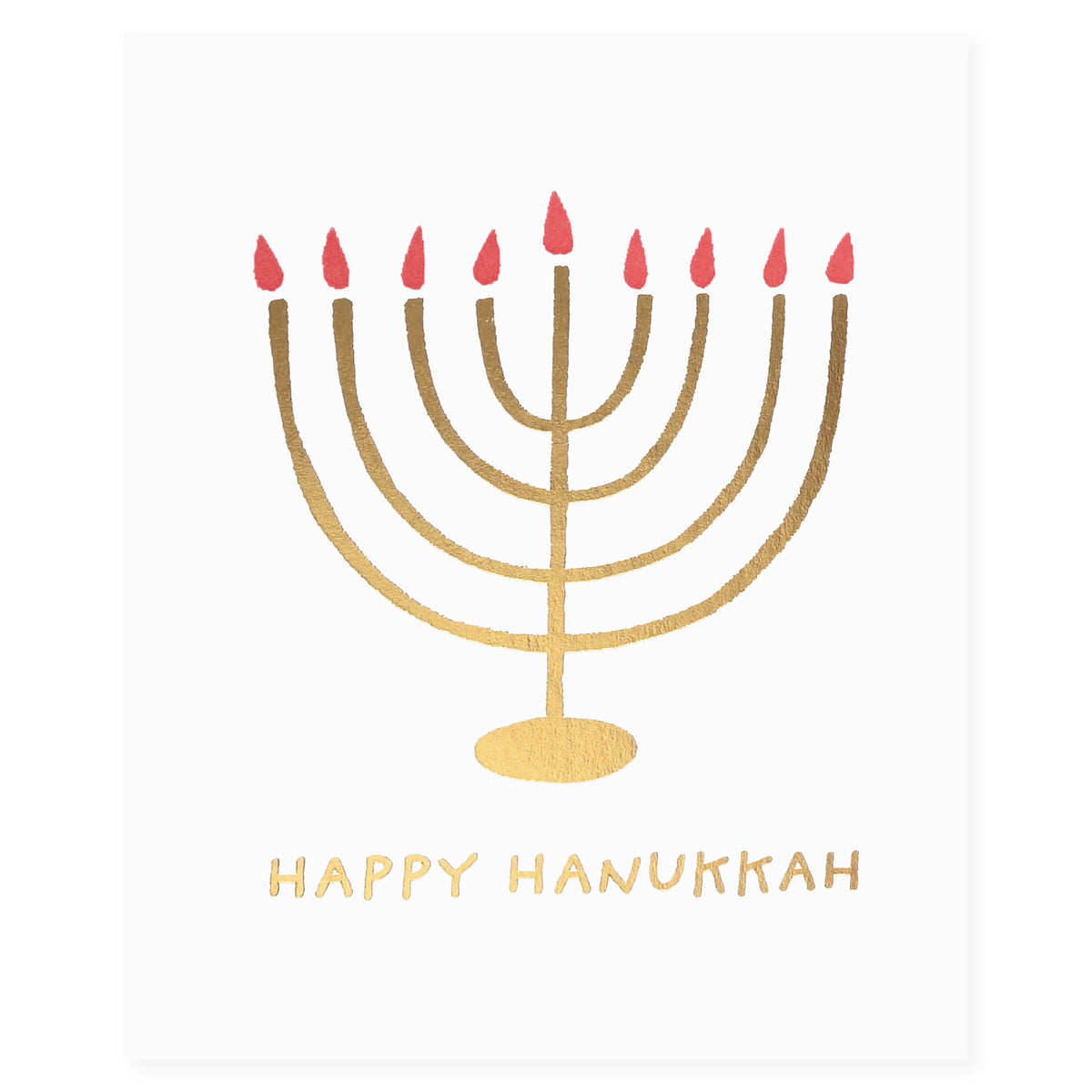 Fugu Fugu Menorah Hanukkah Card 