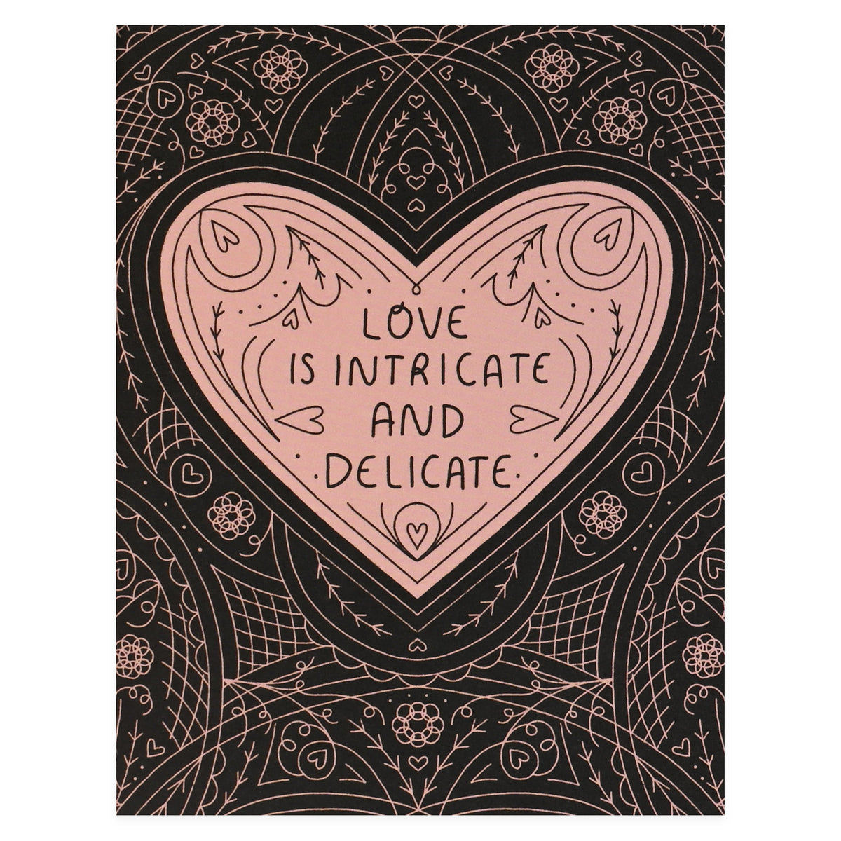 Gingiber Love is Intricate Greeting Card 
