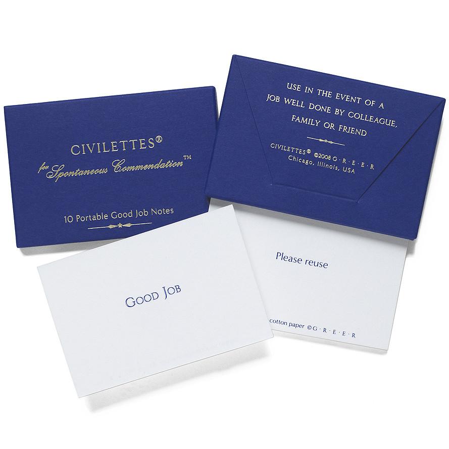 GREERChicago Civilettes Portable Good Job Notes 
