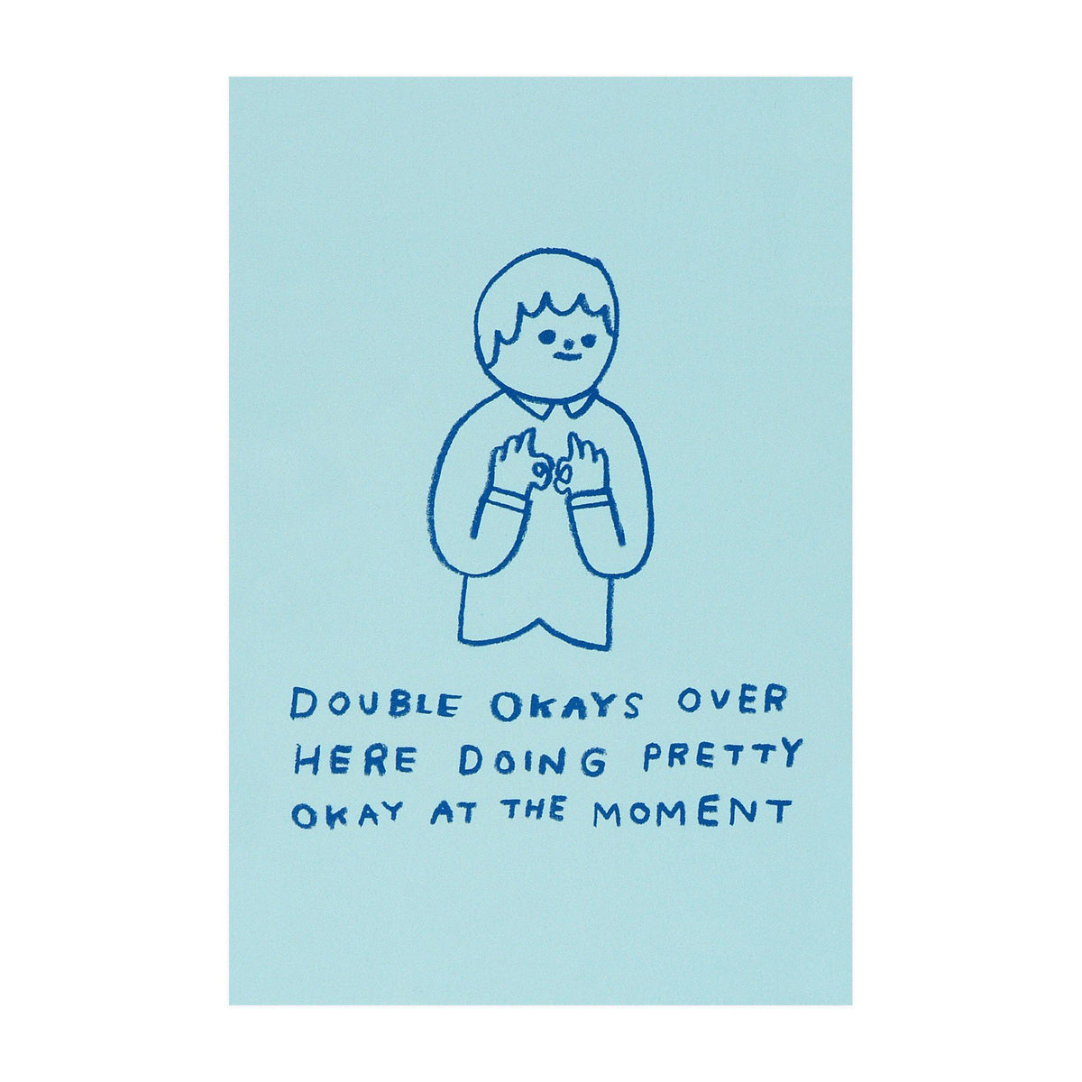 Hiller Goodspeed Double Okays Over Here Postcard 