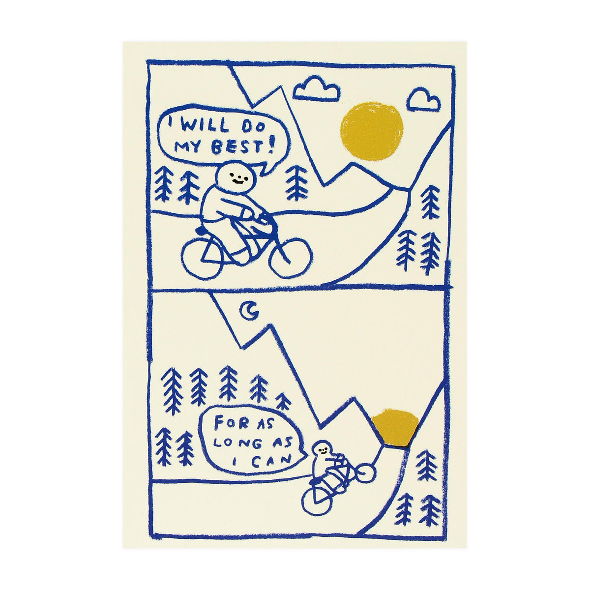 Hiller Goodspeed I Will Do My Best Postcard 