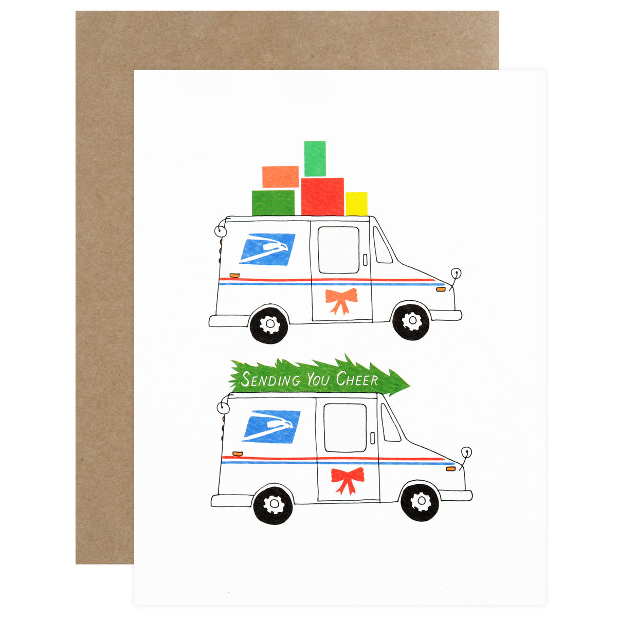 Hartland Cards Cheer Mail Truck Holiday Cards Boxed Or Single