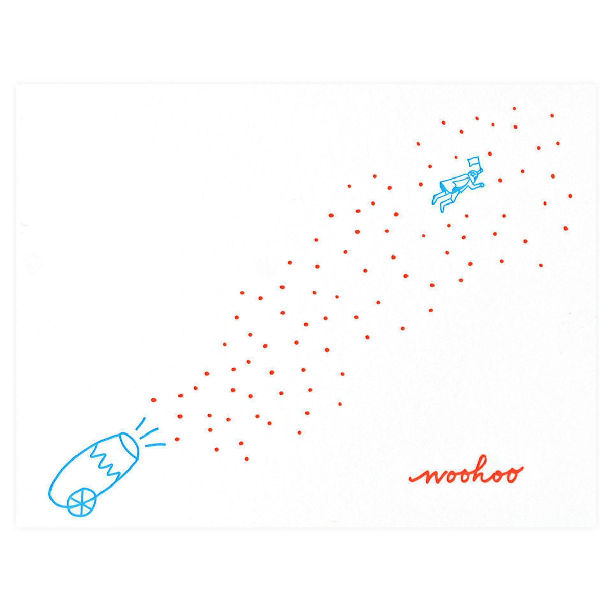 Iron Curtain Press Confetti Cannon Greeting Card 