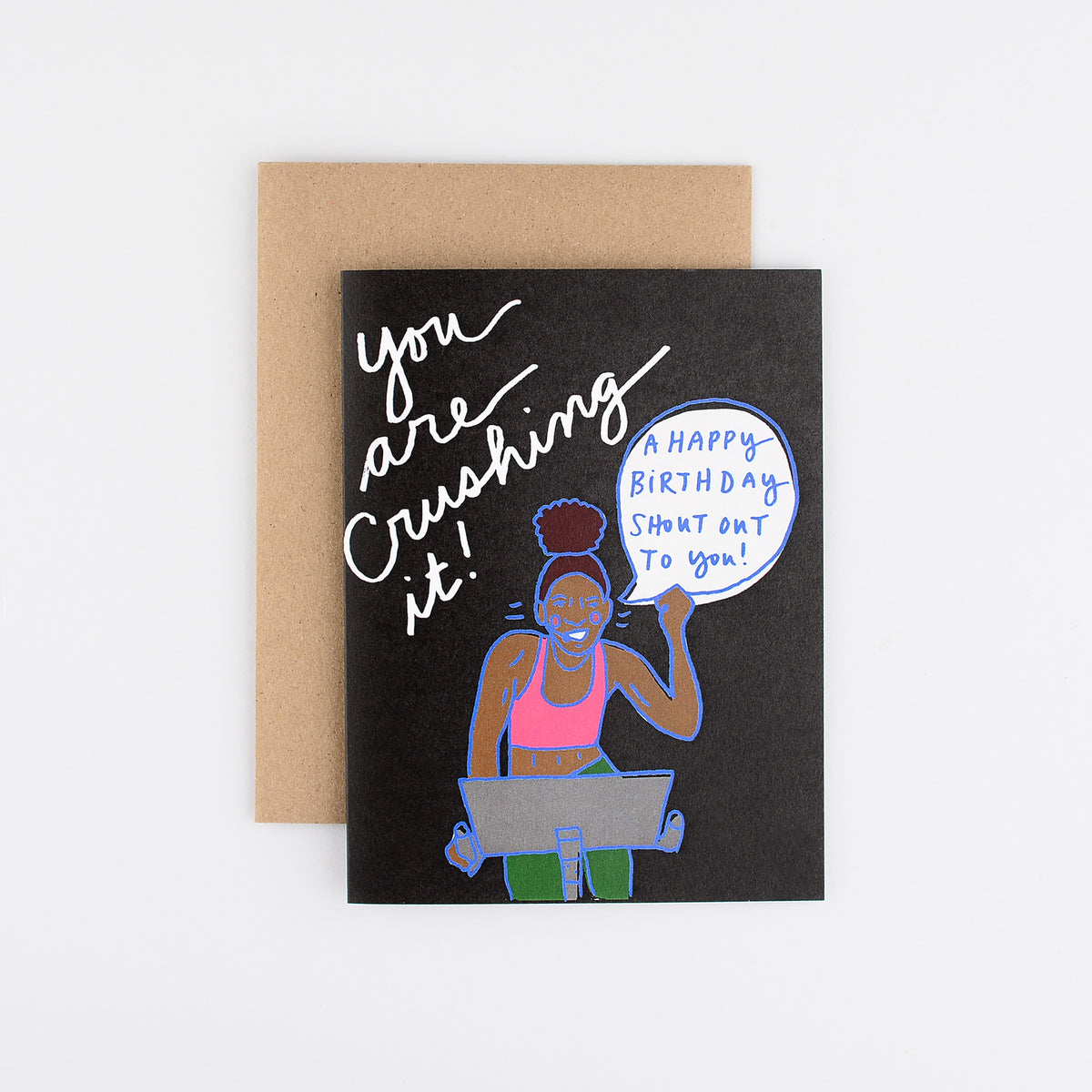 La Familia Green Shout Out Birthday Card 