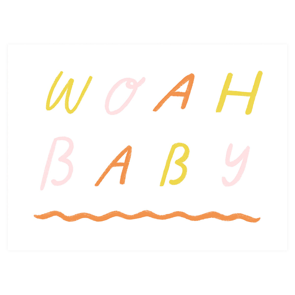Laura Supnik Whoa Baby Greeting Card 