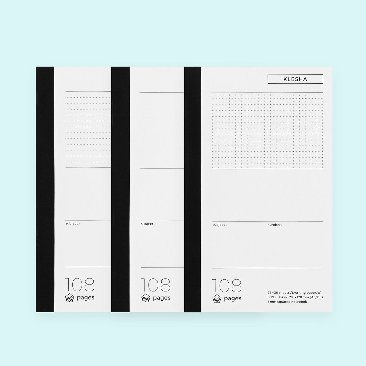 LIFE Stationery LIFE Stationery Klesha A5 Notebook | Ruled, Plain Or Squared 