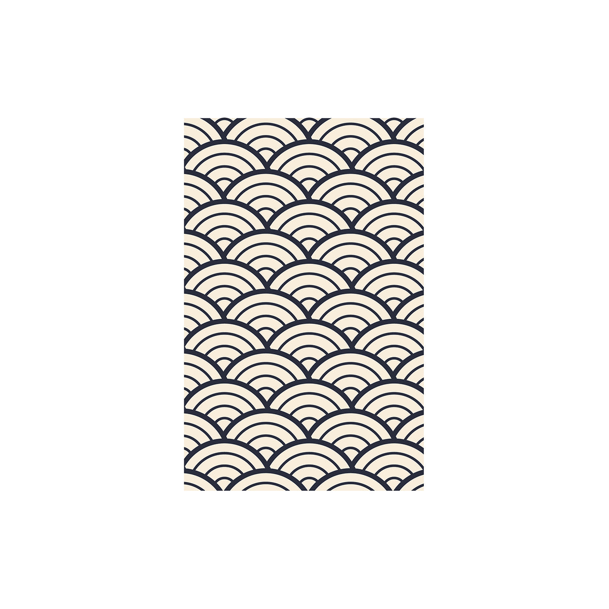 Shunkoen Mamimu Japanese Classic Motifs Mini Memo Notebook | Six Designs Monochrome Waves