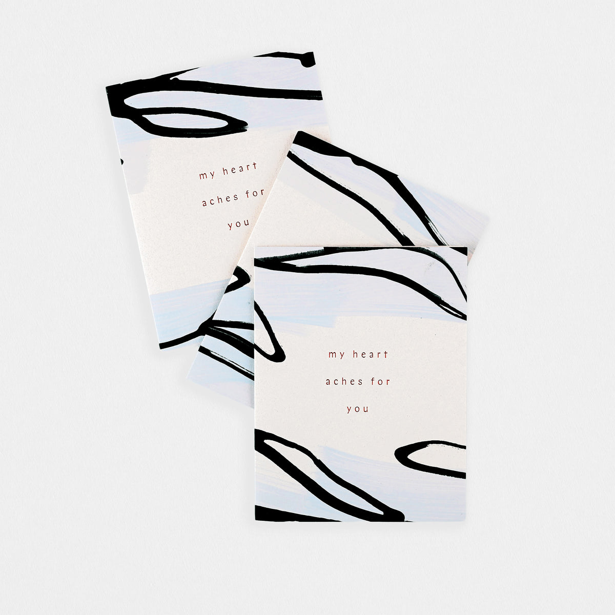 Moglea Heart Aches Sympathy Card 