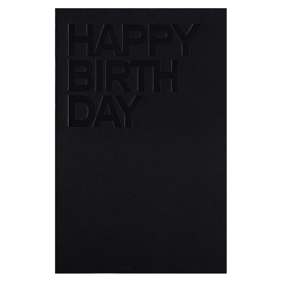 Noat Black Birthday Card 