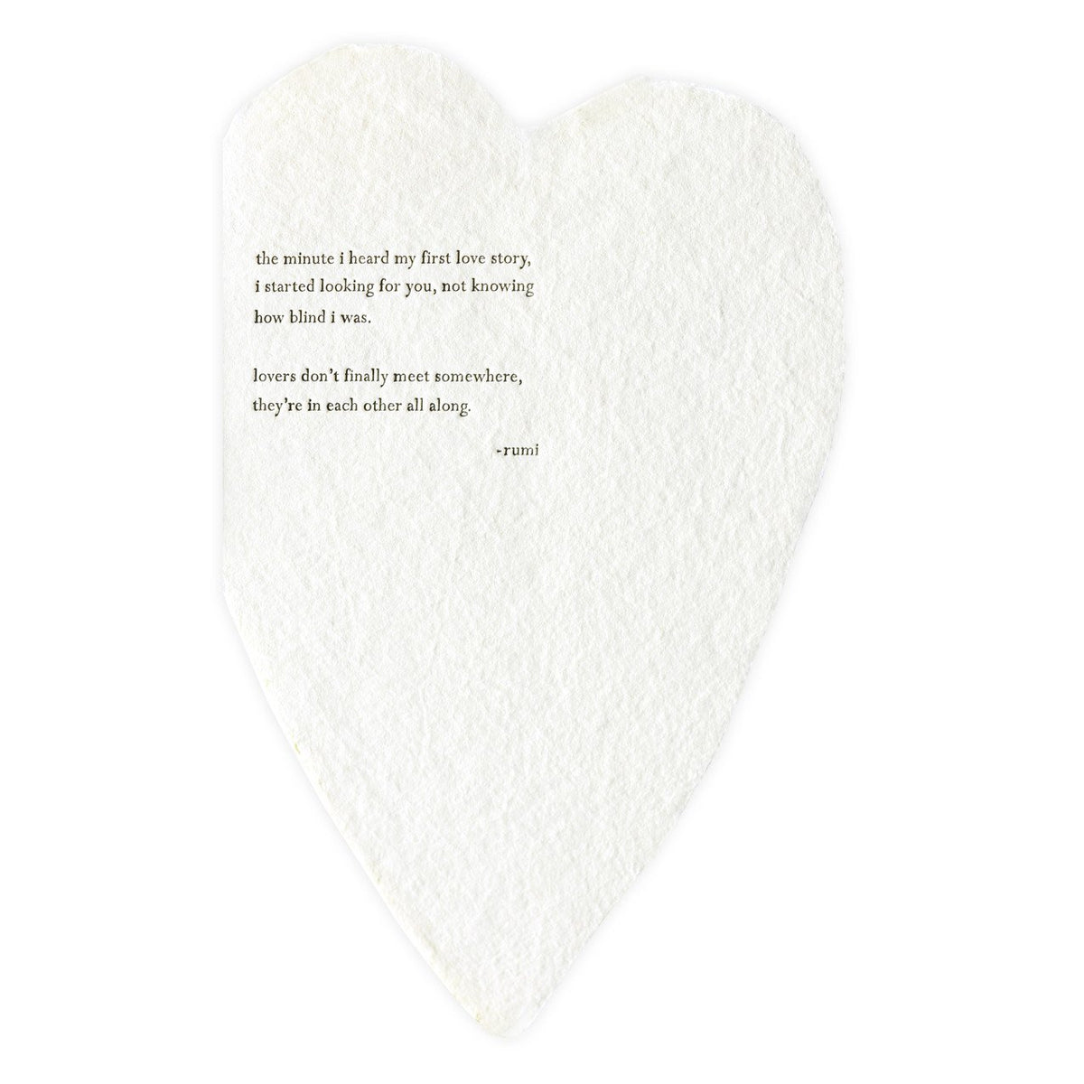 Oblation Papers & Press Rumi Handmade Paper Greeting Card 