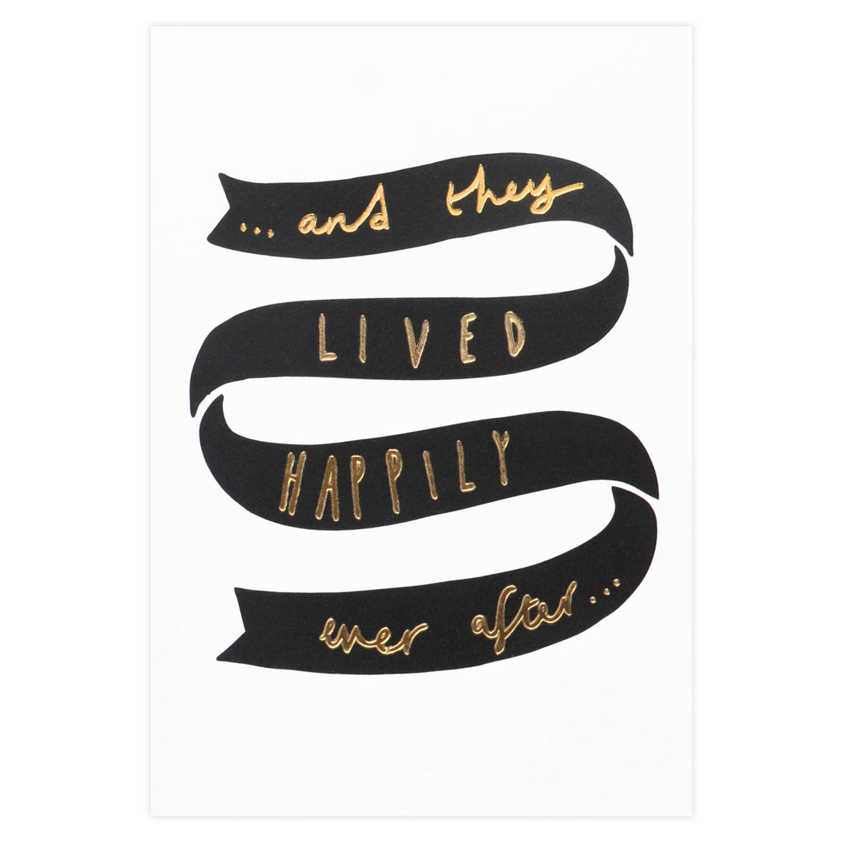 Old English Company Happily Ever After Wedding Card 