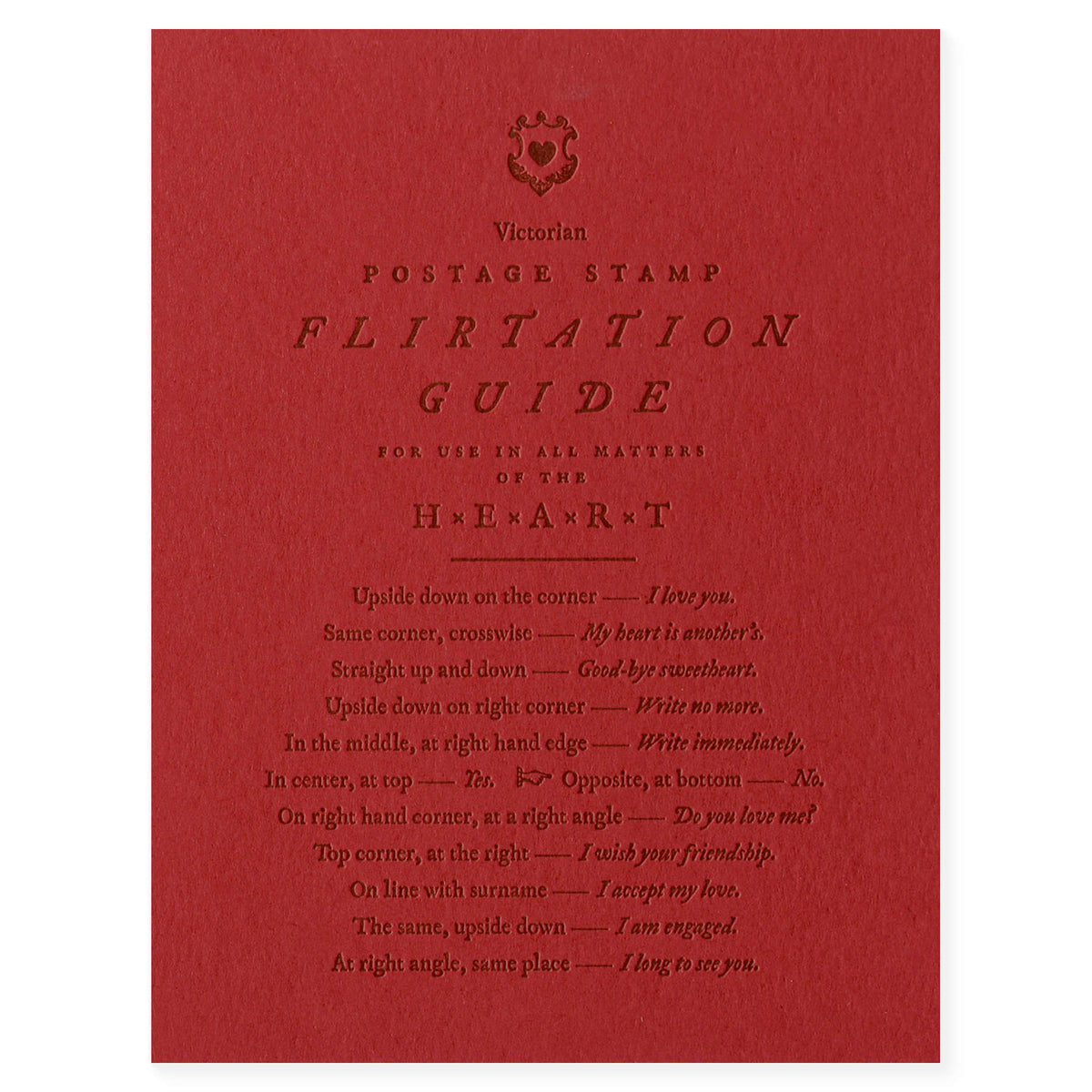 Open Sea Postage Stamp Flirtation Guide Greeting Card 