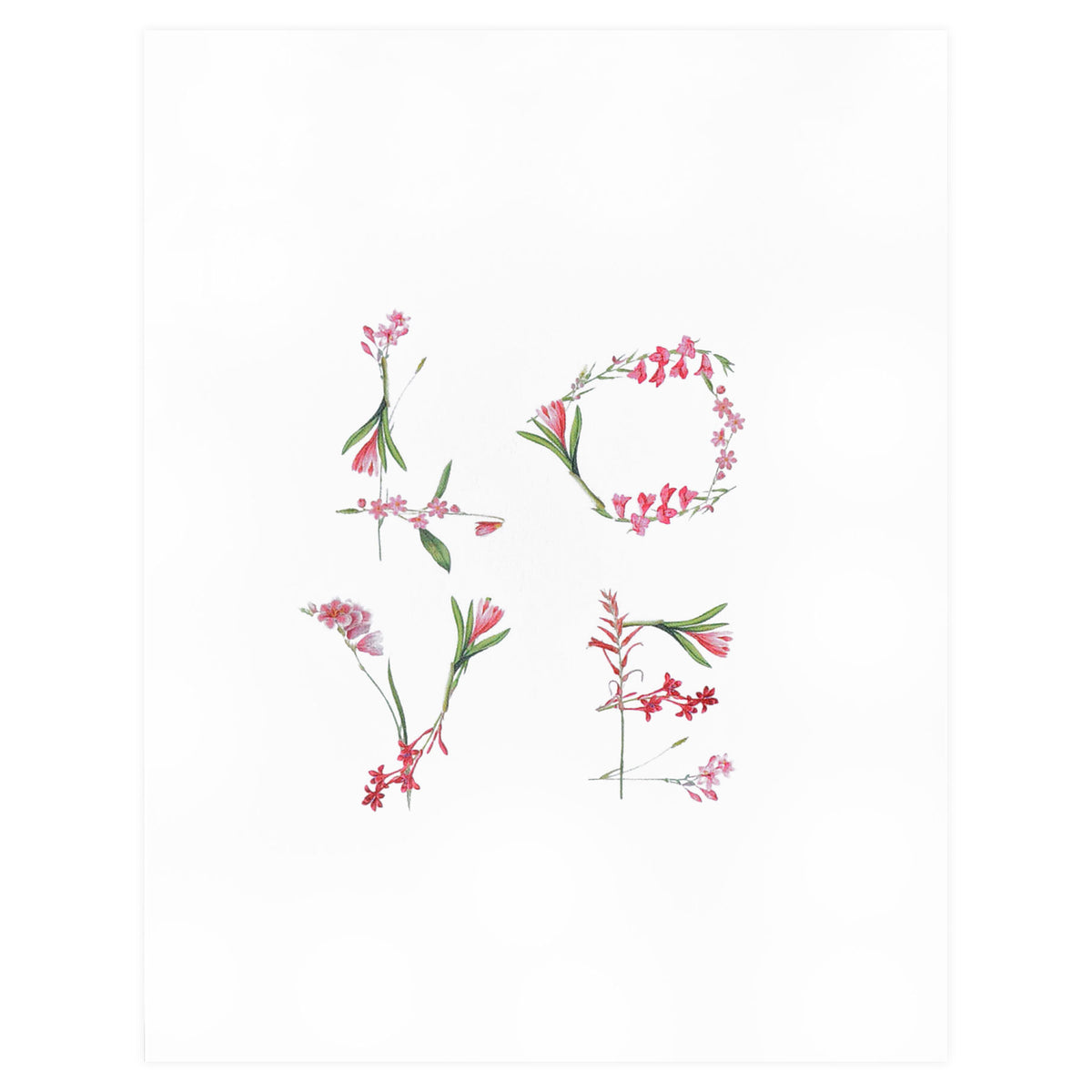 Open Sea Floral Love Greeting Card 