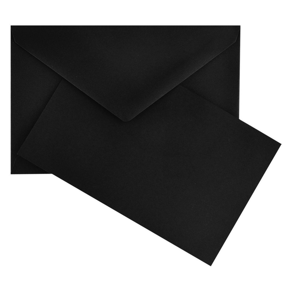 Original Crown Mill Color Vellum Finish Flat Note Cards Boxed Black