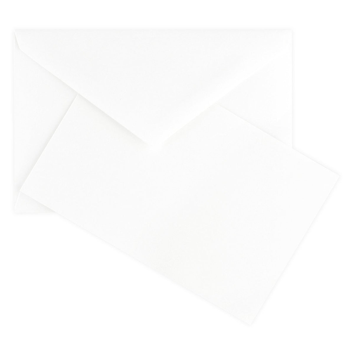 Original Crown Mill Color Vellum Finish Flat Note Cards Boxed White