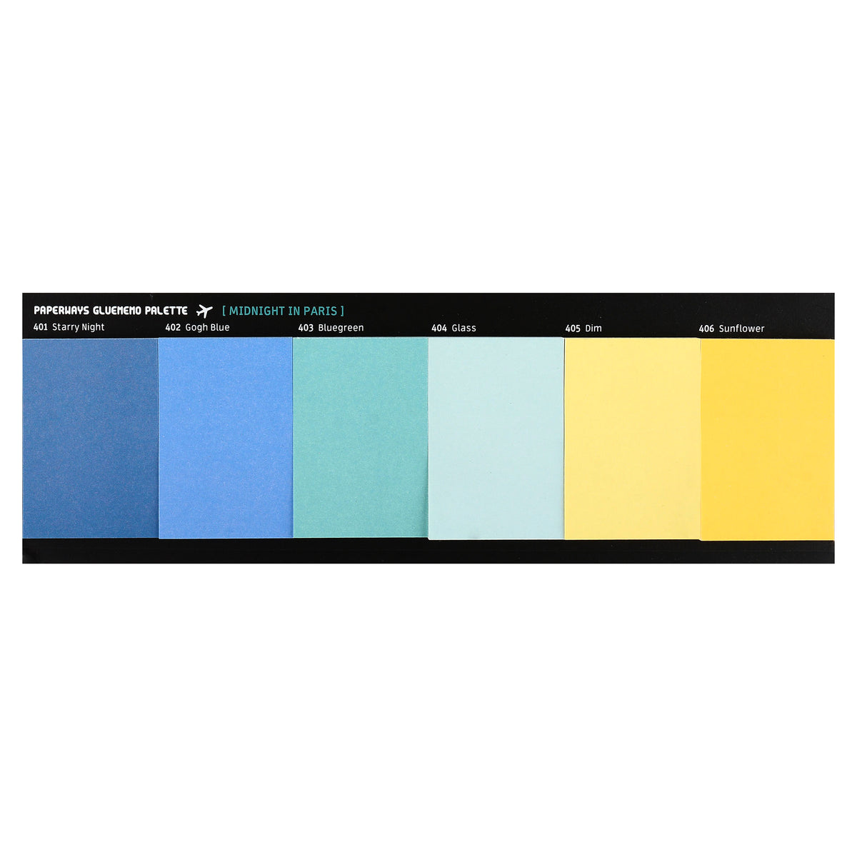 Paperways Paperways Gluememo Palette Sticky Notes Midnight in Paris 
