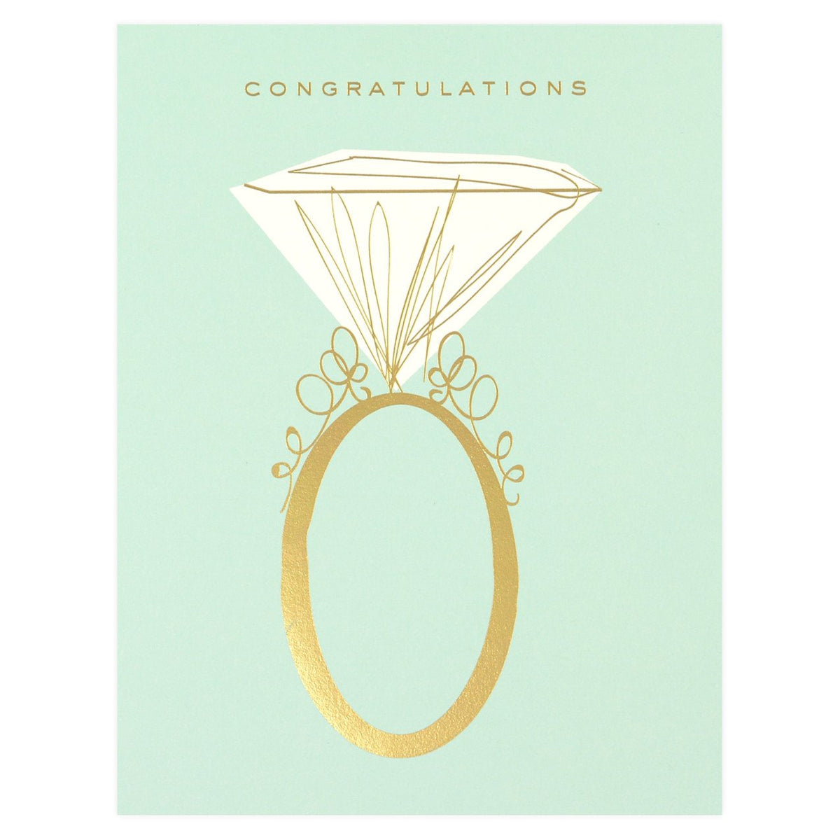Snow & Graham Engagement Ring Greeting Card 