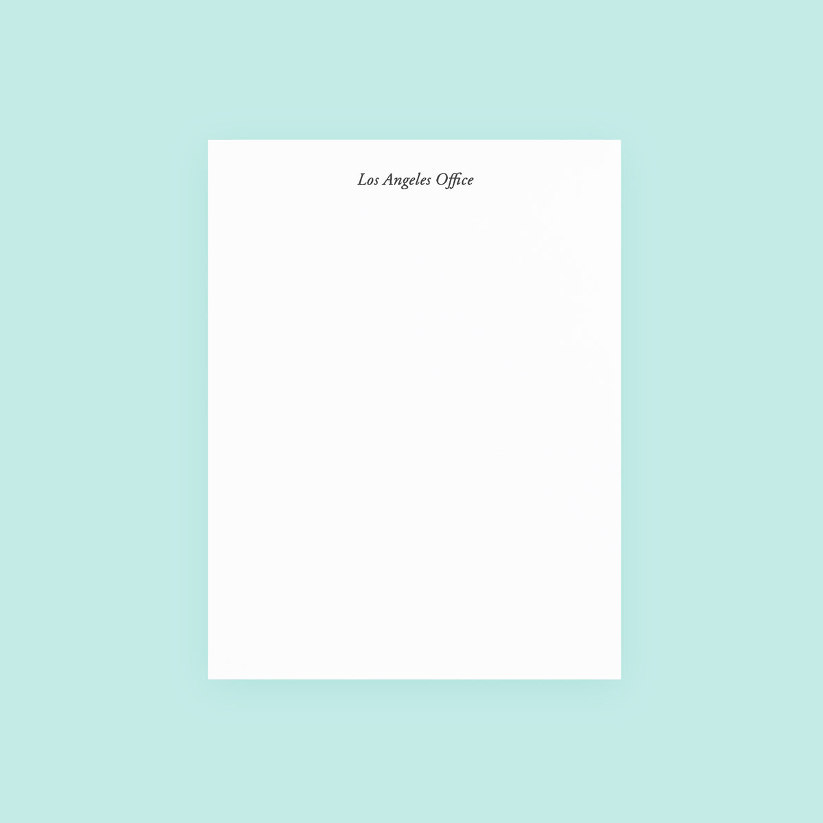 Terrapin Stationers Los Angeles Office Notepad 