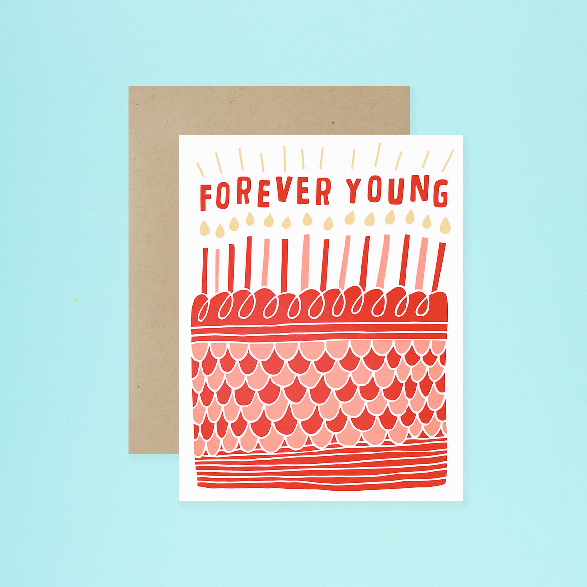 The Good Twin Forever Young Birthday Card 