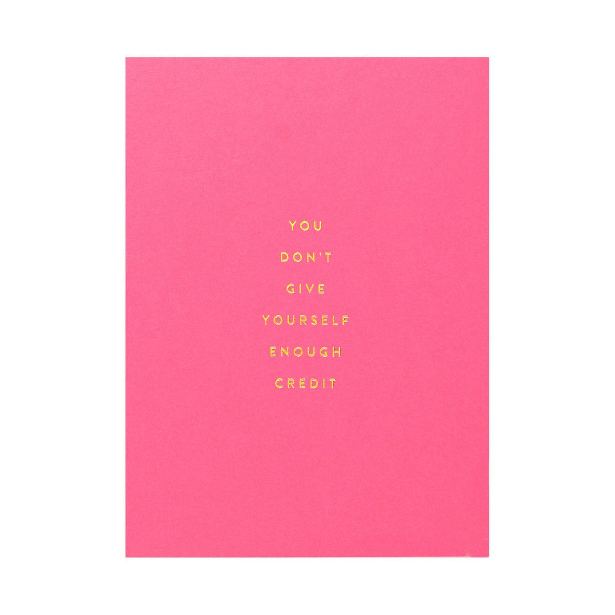 The Social Type Enough Credit Greeting Card 