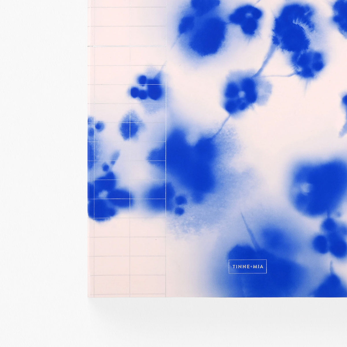 Tinne + Mia Blue Blossom Notebook Lined/Dot Grid 