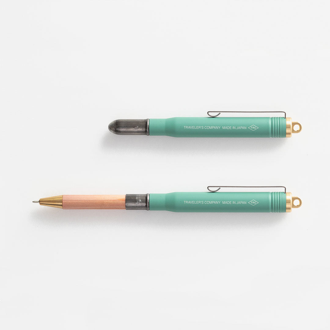 Traveler's Company Factory Green Brass Ballpoint Pen 