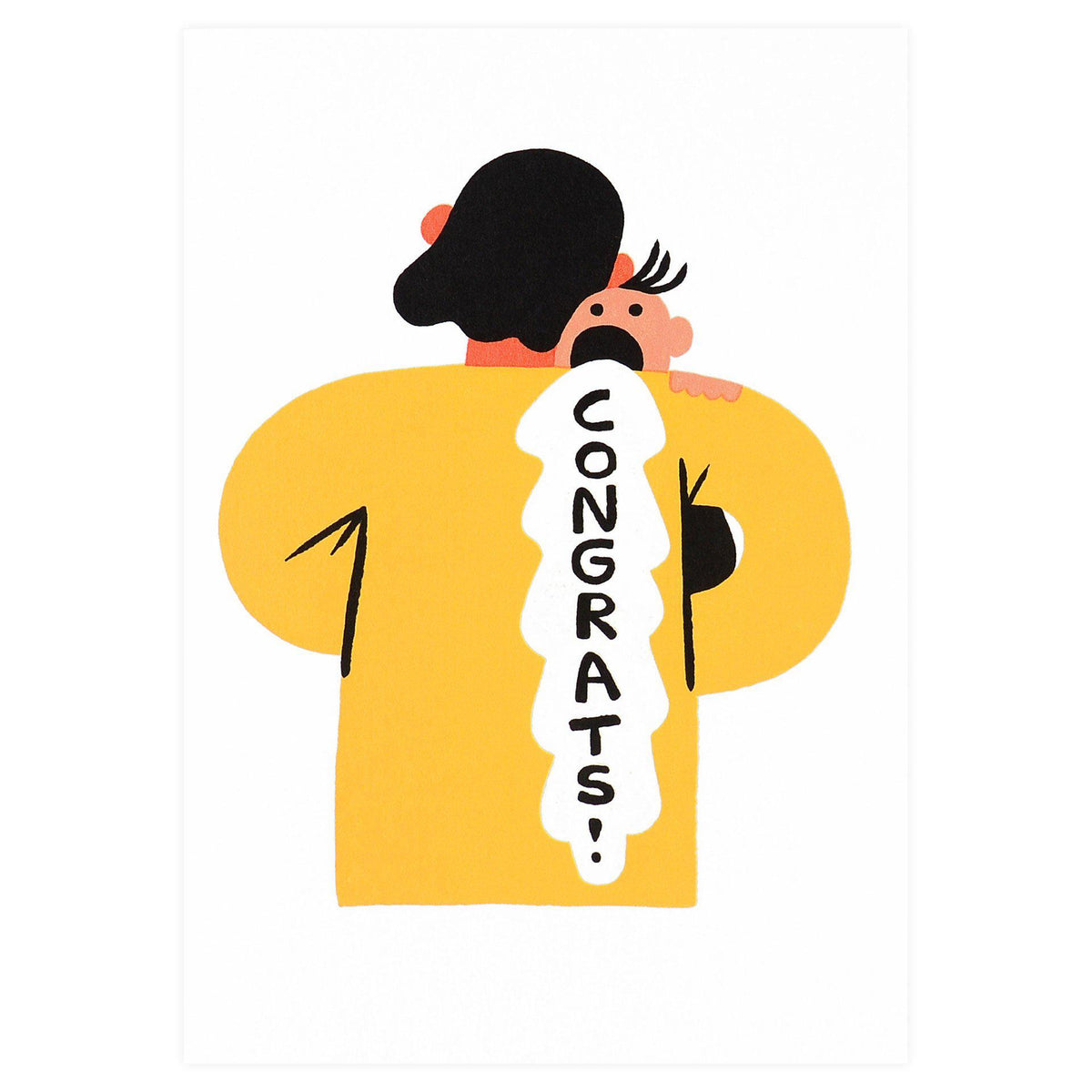 Wrap Congrats Barf New Baby Card 