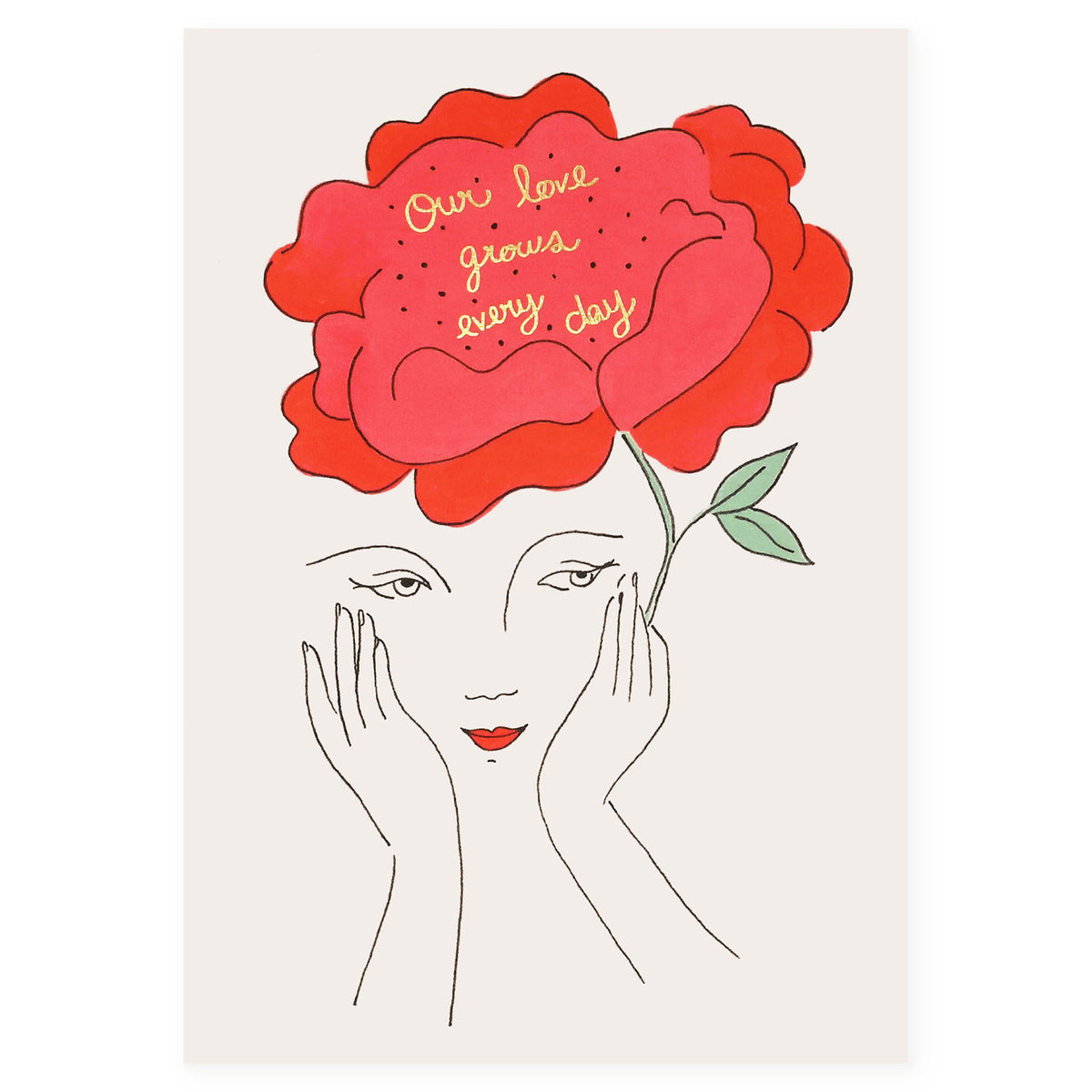 Wrap Our Love Grows Greeting Card 